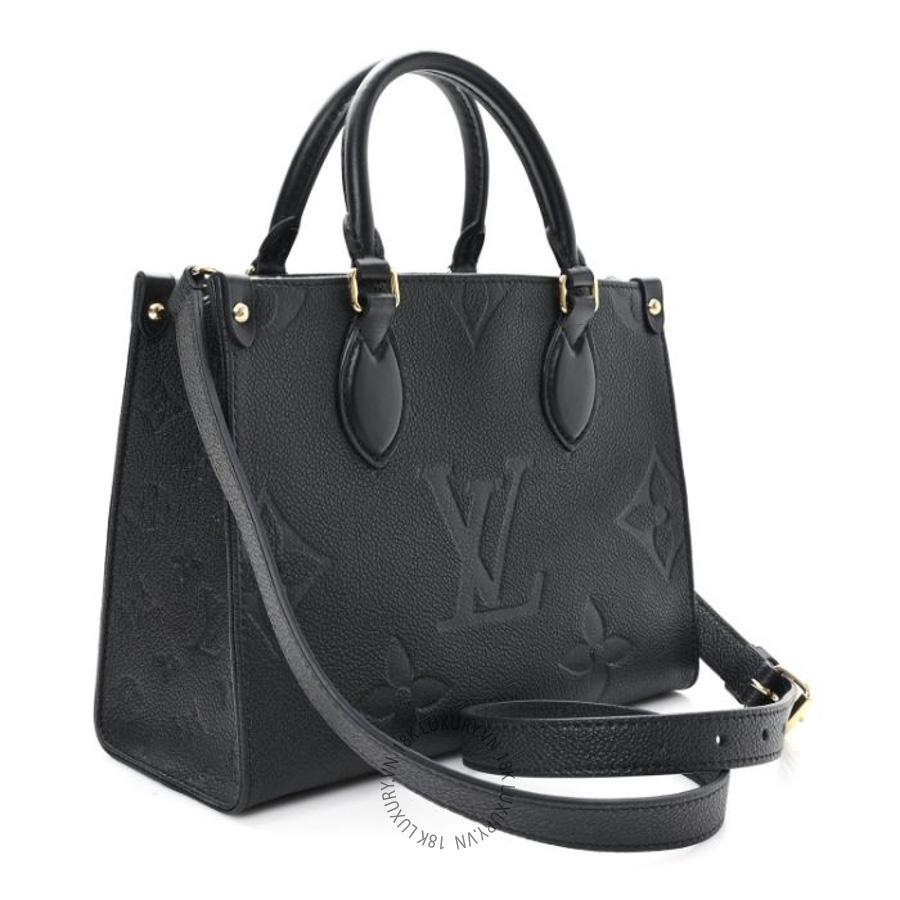 Túi Xách Đeo Chéo Louis Vuitton Empreinte Monogram Giant Onthego PM Black NSBD185