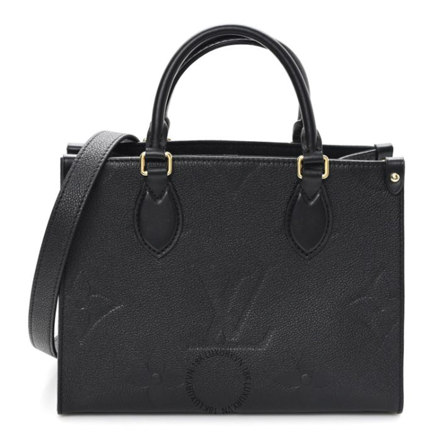 Túi Xách Đeo Chéo Louis Vuitton Empreinte Monogram Giant Onthego PM Black NSBD185