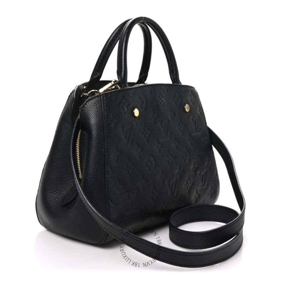 Túi Xách Đeo Chéo Louis Vuitton Empreinte Montaigne BB Black MNGR546
