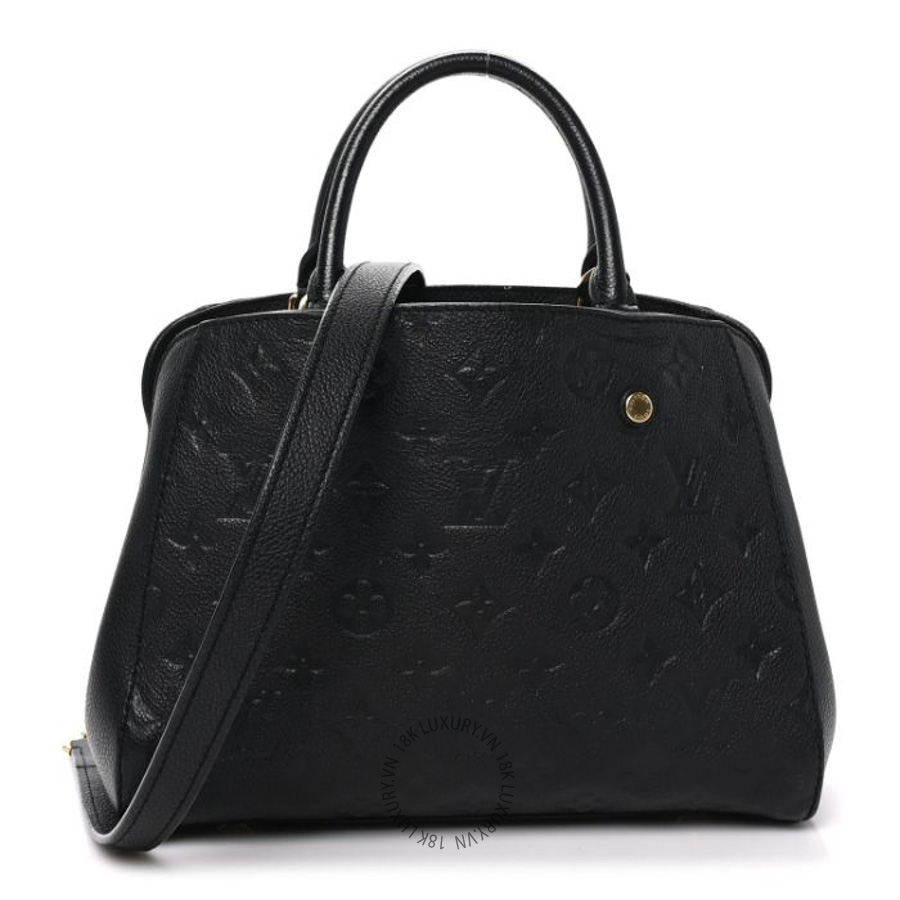 Túi Xách Đeo Chéo Louis Vuitton Empreinte Montaigne BB Black MNGR546