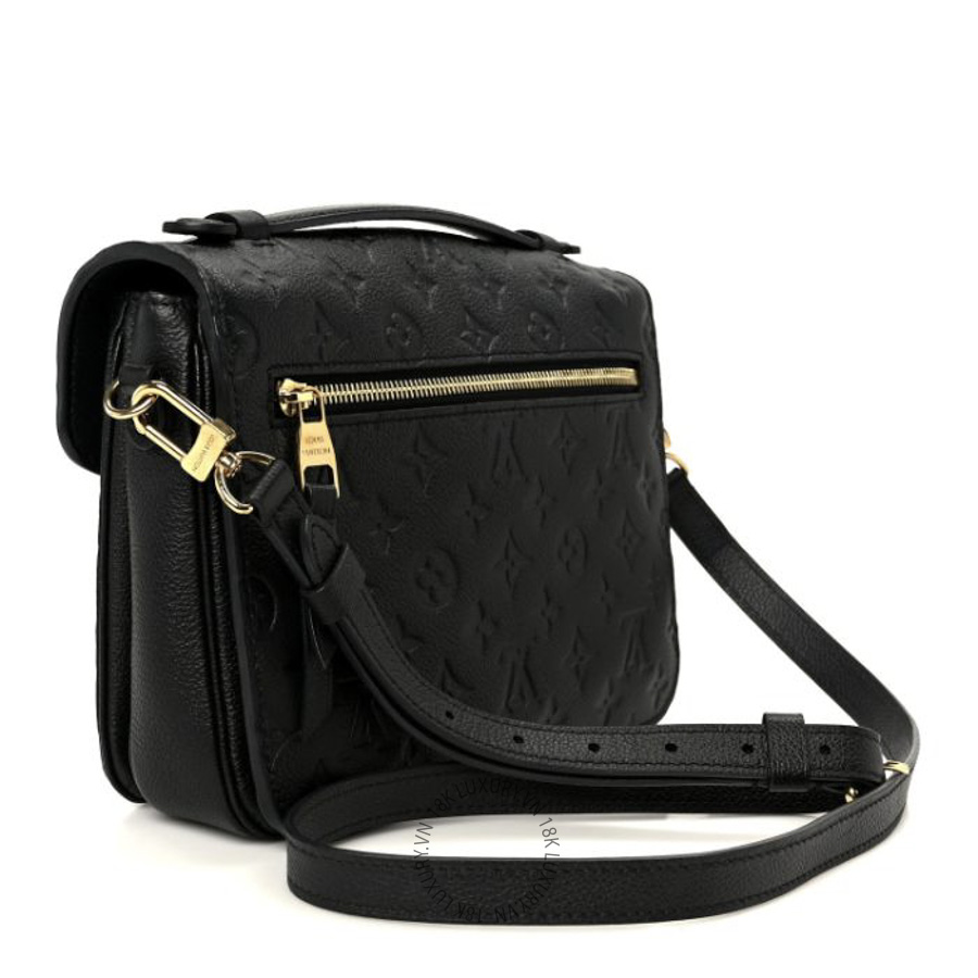 Túi Xách Đeo Chéo Louis Vuitton Empreinte Pochette Metis Black MNGR502