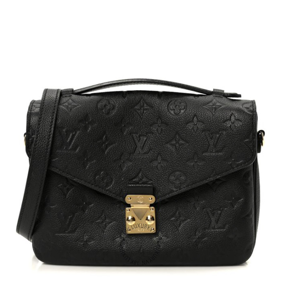 Túi Xách Đeo Chéo Louis Vuitton Empreinte Pochette Metis Black MNGR502