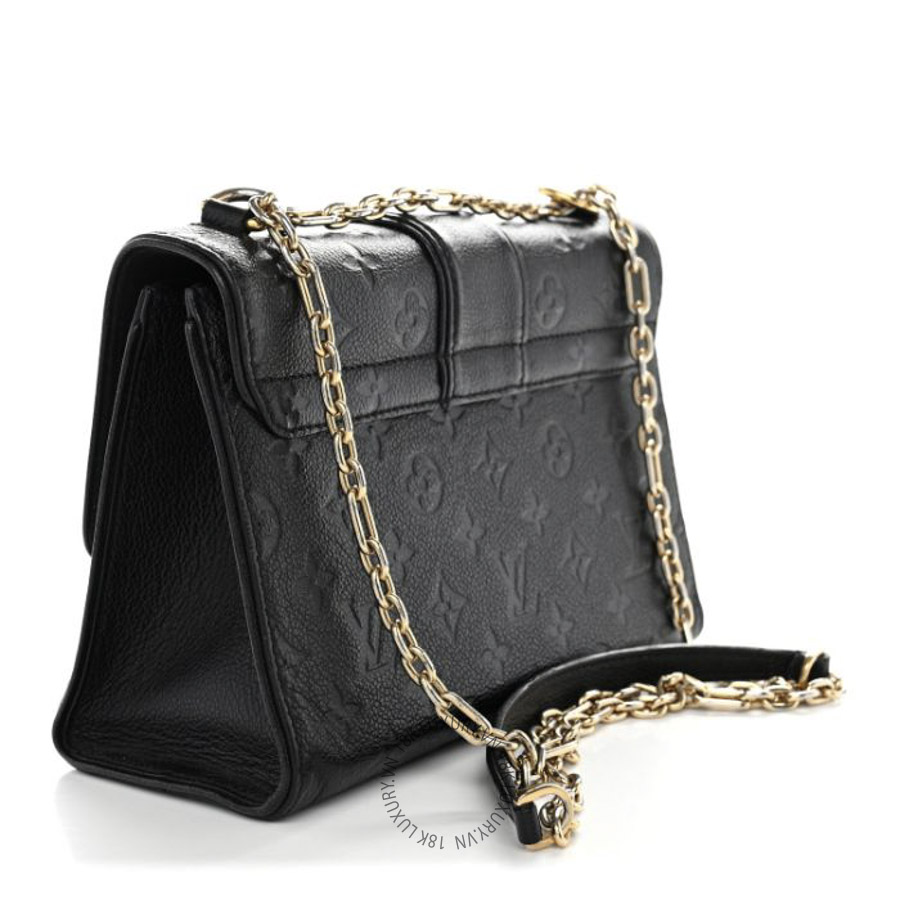 Túi Xách Đeo Chéo Louis Vuitton Empreinte Saint Sulpice PM Black NSBD237