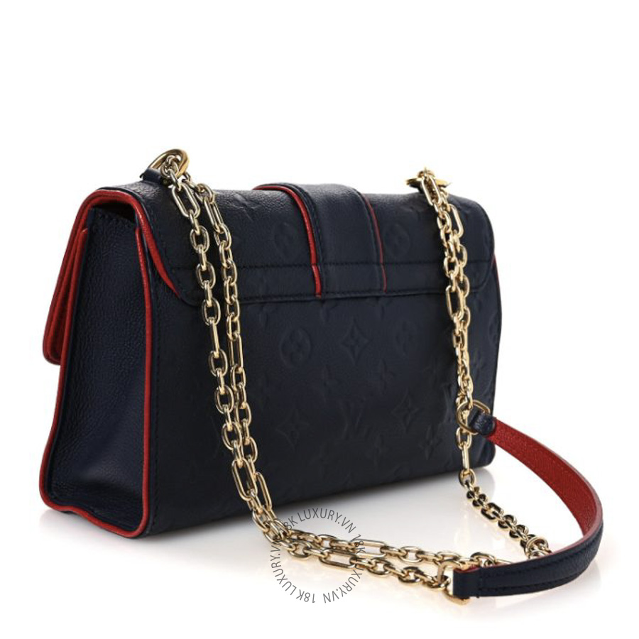 Túi Xách Đeo Chéo Louis Vuitton Empreinte Saint Sulpice PM Marine Rouge MNGR701