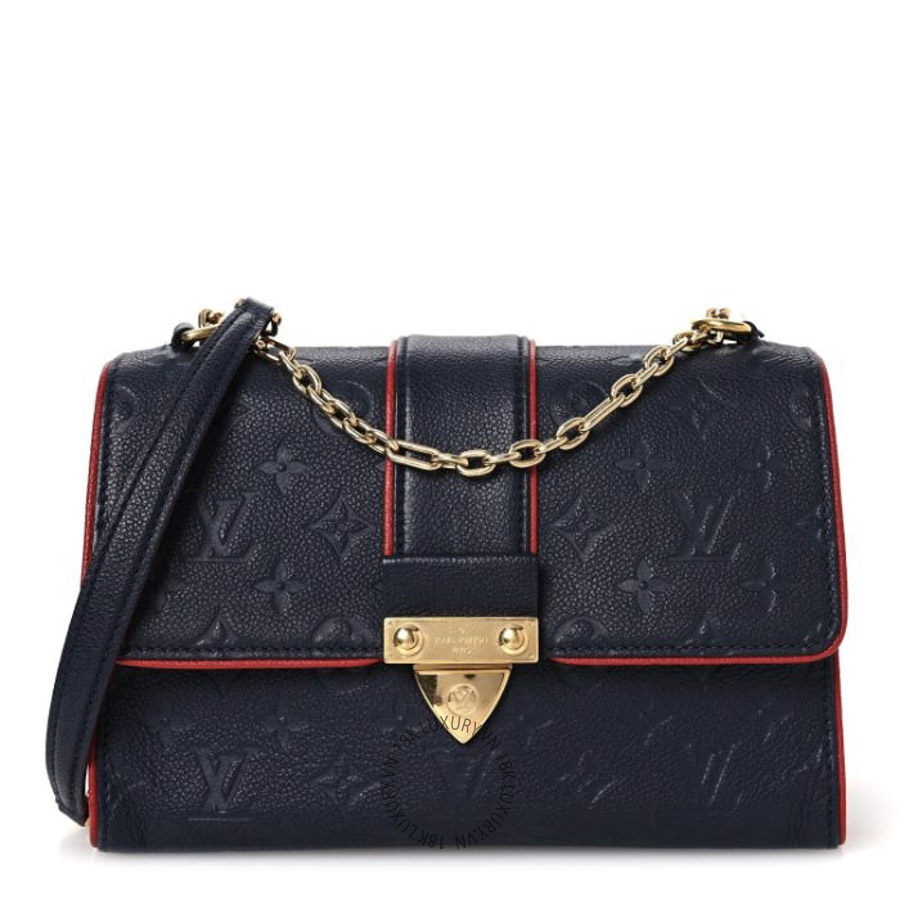 Túi Xách Đeo Chéo Louis Vuitton Empreinte Saint Sulpice PM Marine Rouge MNGR701