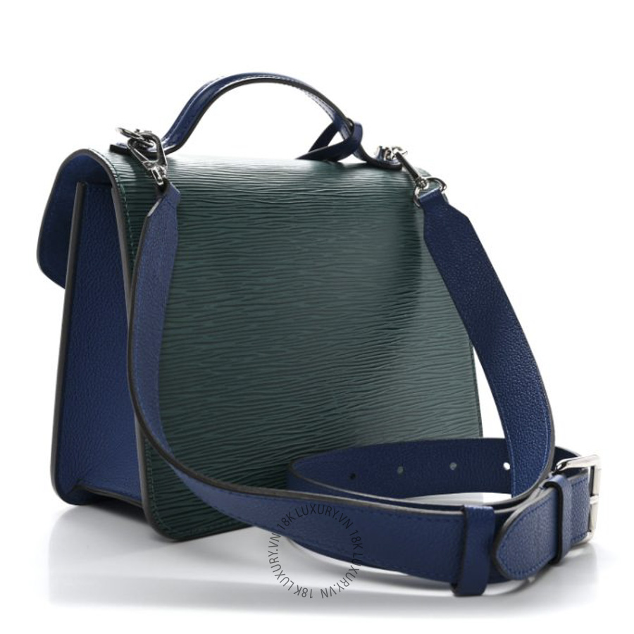 Túi Xách Đeo Chéo Louis Vuitton Epi Neo Monceau Emerald Green Indigo MNGR124