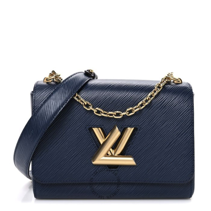 Túi Xách Đeo Chéo Louis Vuitton Epi Twist Shoulder Bag MM Indigo MNGR410