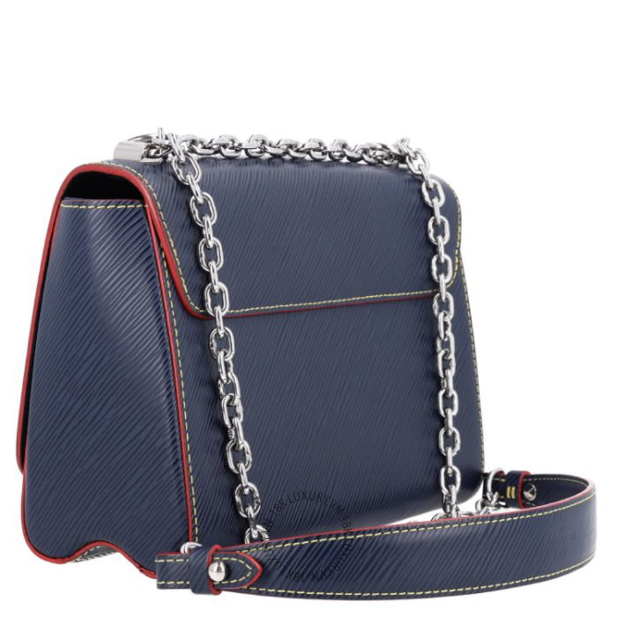 Túi Xách Đeo Chéo Louis Vuitton Epi Twist Shoulder Bag MM Indigo Piment NSBD137