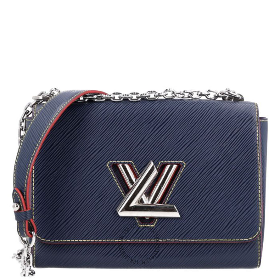 Túi Xách Đeo Chéo Louis Vuitton Epi Twist Shoulder Bag MM Indigo Piment NSBD137