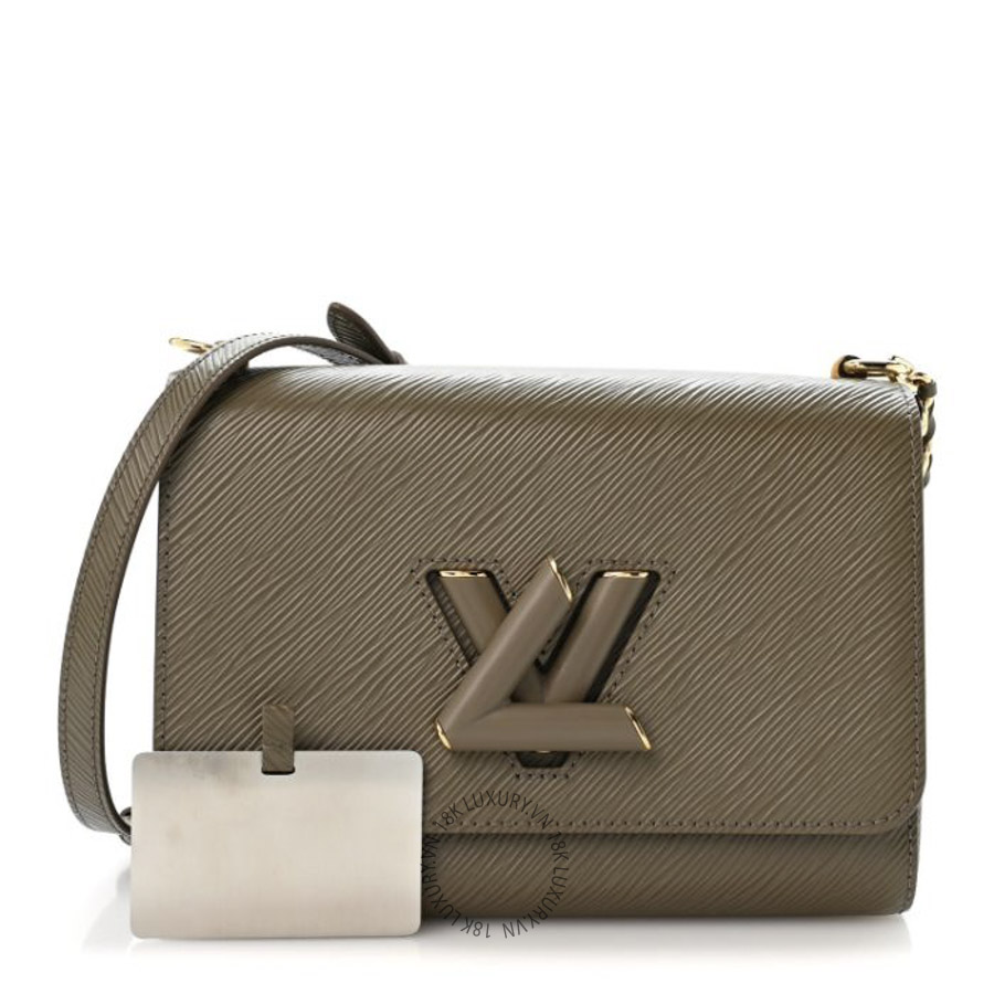 Túi Xách Đeo Chéo Louis Vuitton Epi Twist Shoulder Bag MM Smokey Brown NSBD056