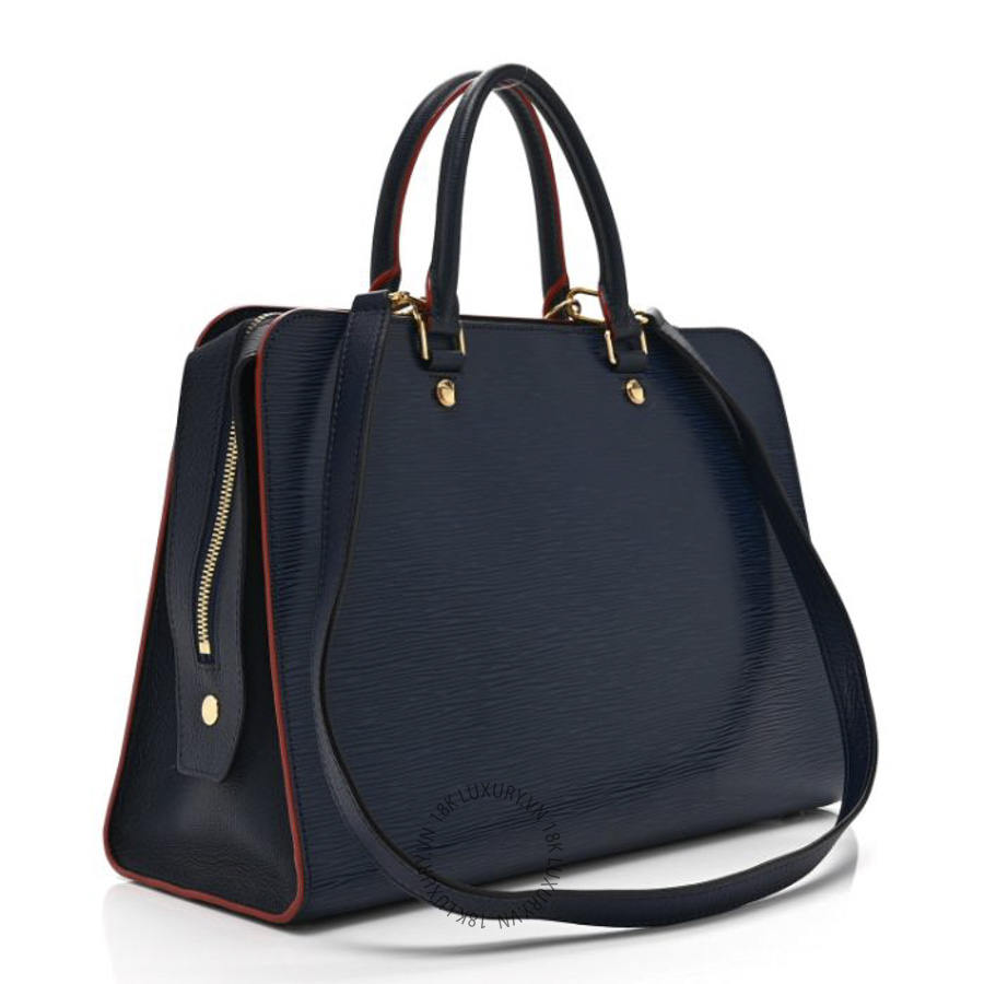 Túi Xách Đeo Chéo Louis Vuitton Epi Vaneau GM Marine Rouge NSBD394