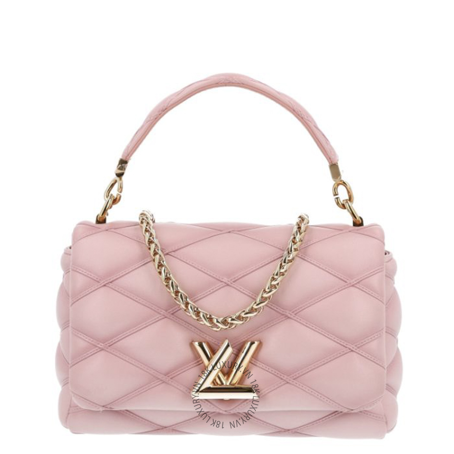 Túi Xách Đeo Chéo Louis Vuitton Lambskin Malletage Top Handle GO-14 MM Rosabella NSBD635