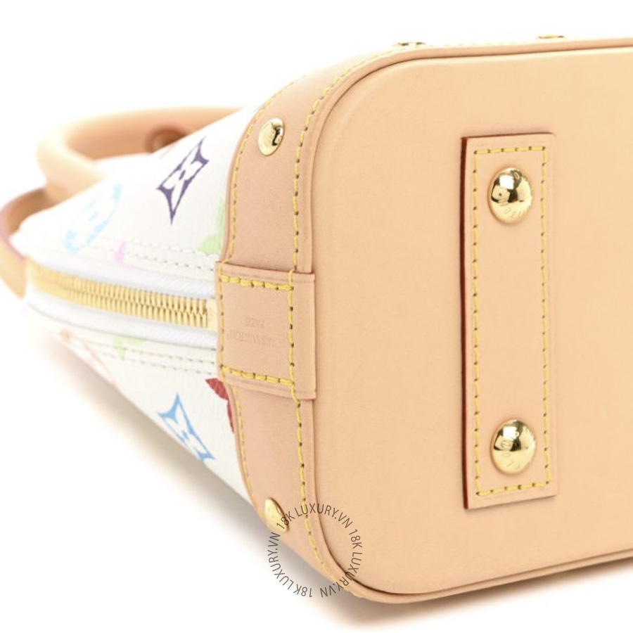 Túi Xách Đeo Chéo Louis Vuitton LV x TM Monogram Multicolor Alma BB White MNGR782 19 Túi Xách Đeo Chéo Louis Vuitton LV x TM Monogram Multicolor Alma BB White MNGR782