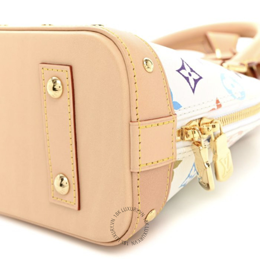 Túi Xách Đeo Chéo Louis Vuitton LV x TM Monogram Multicolor Alma BB White MNGR782 20 Túi Xách Đeo Chéo Louis Vuitton LV x TM Monogram Multicolor Alma BB White MNGR782