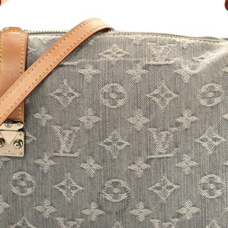 Túi Xách Đeo Chéo Louis Vuitton Monogram Denim Side Trunk MM Washed Gray MNGR749 18 Túi Xách Đeo Chéo Louis Vuitton Monogram Denim Side Trunk MM Washed Gray MNGR749