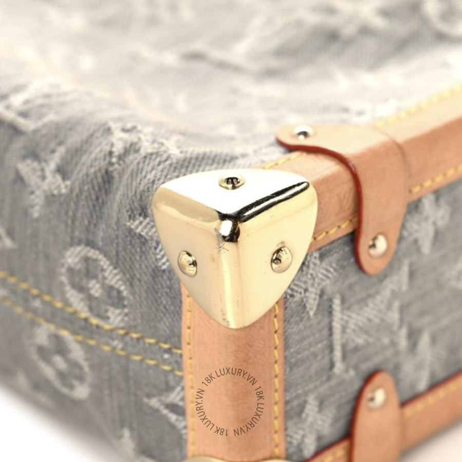 Túi Xách Đeo Chéo Louis Vuitton Monogram Denim Side Trunk MM Washed Gray MNGR749 19 Túi Xách Đeo Chéo Louis Vuitton Monogram Denim Side Trunk MM Washed Gray MNGR749