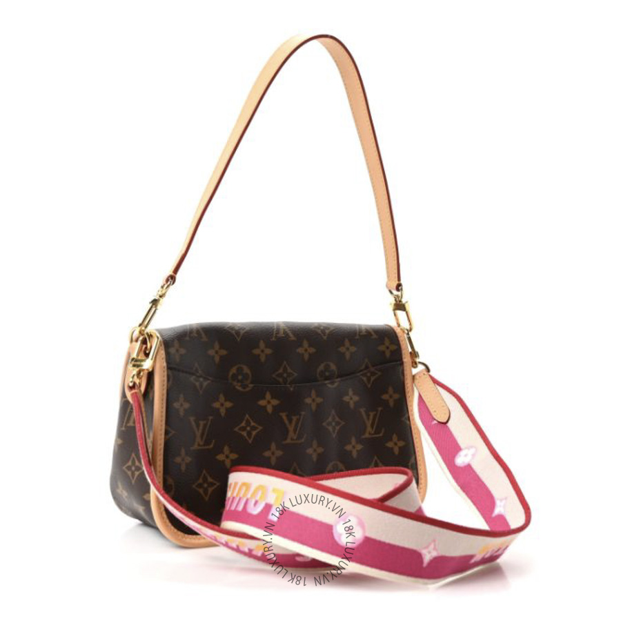 Túi Xách Đeo Chéo Louis Vuitton Monogram Diane Fuchsia MNGR890