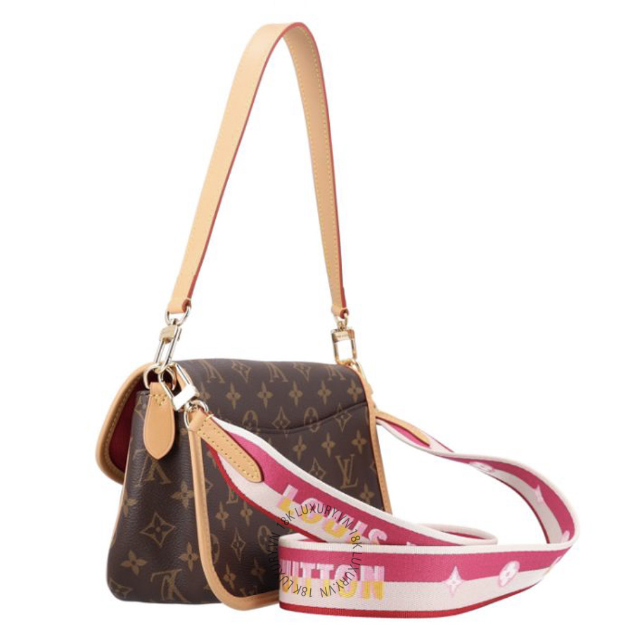 Túi Xách Đeo Chéo Louis Vuitton Monogram Diane Fuchsia NSBD310