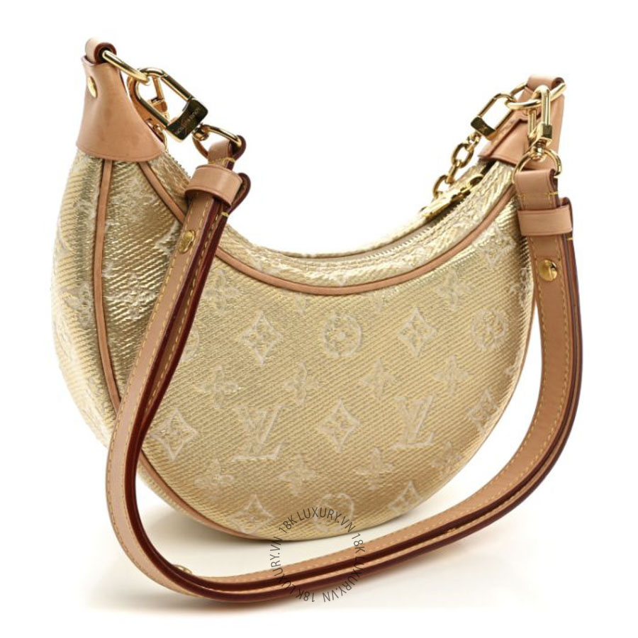 Túi Xách Đeo Chéo Louis Vuitton Monogram Jacquard Loop Gold MNGR145
