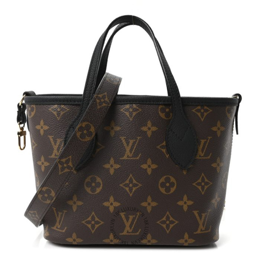 Túi Xách Đeo Chéo Louis Vuitton Monogram Neverfull Inside Out Bandouliere BB Black NSBD005