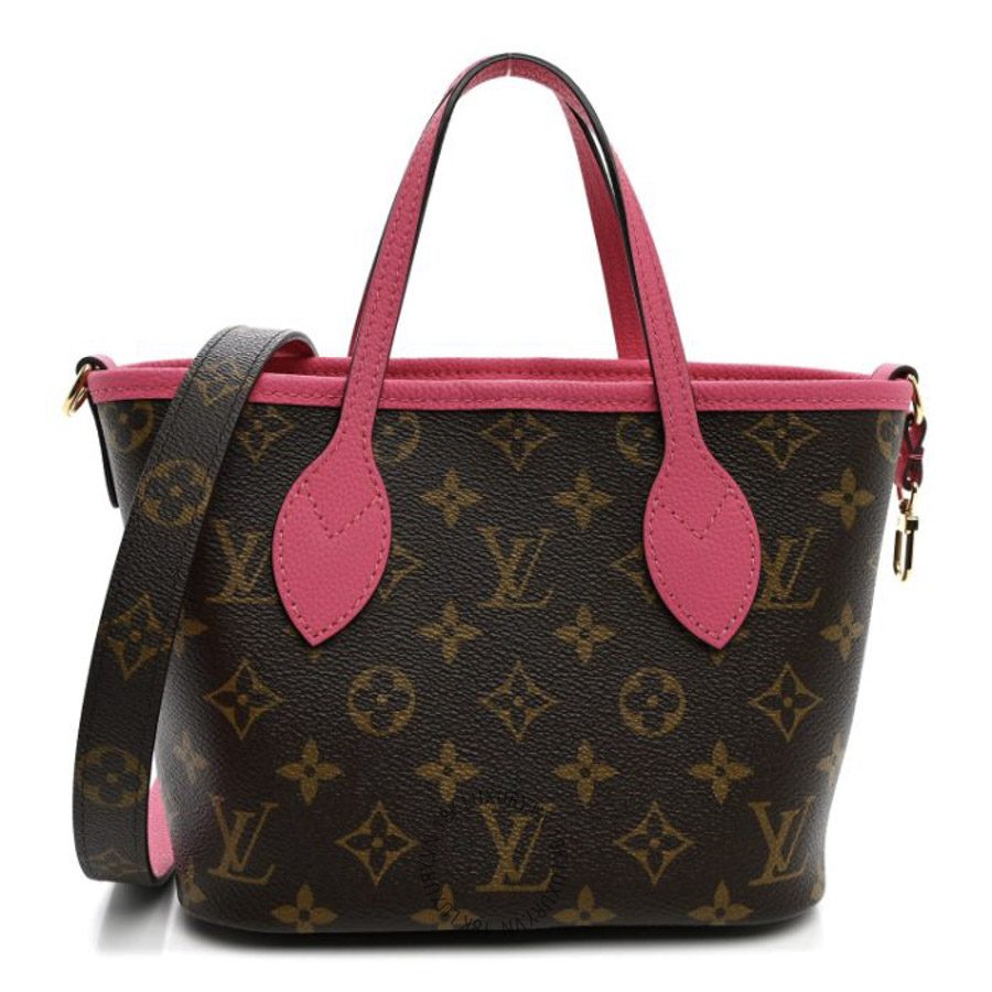 Túi Xách Đeo Chéo Louis Vuitton Monogram Neverfull Inside Out Bandouliere BB Rose Pondichery MNGR892