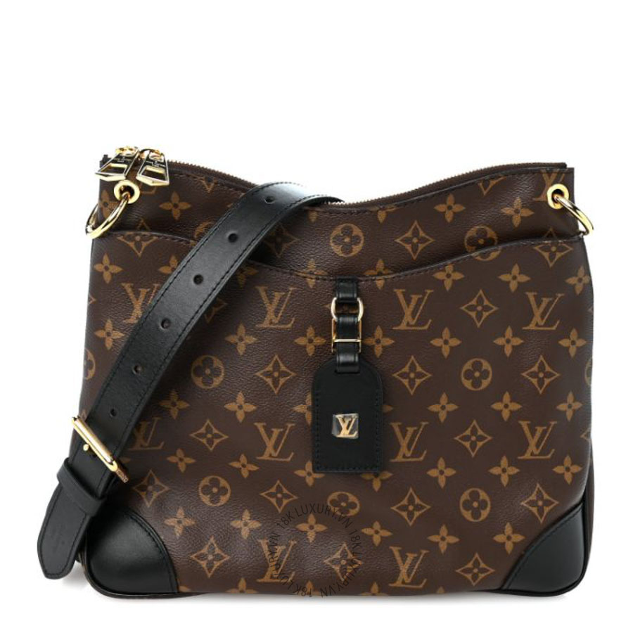 Túi xách đeo chéo Louis Vuitton Monogram Odeon MM Black FPNG1392