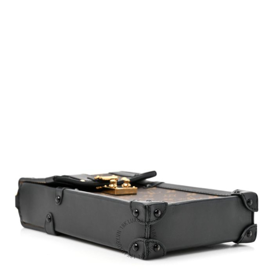 Túi xách đeo chéo Louis Vuitton Monogram Pochette Trunk Verticale Black FPNG157