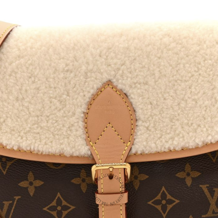 Túi Xách Đeo Chéo Louis Vuitton Monogram Shearling Diane NM NSBD832 18 Túi Xách Đeo Chéo Louis Vuitton Monogram Shearling Diane NM NSBD832