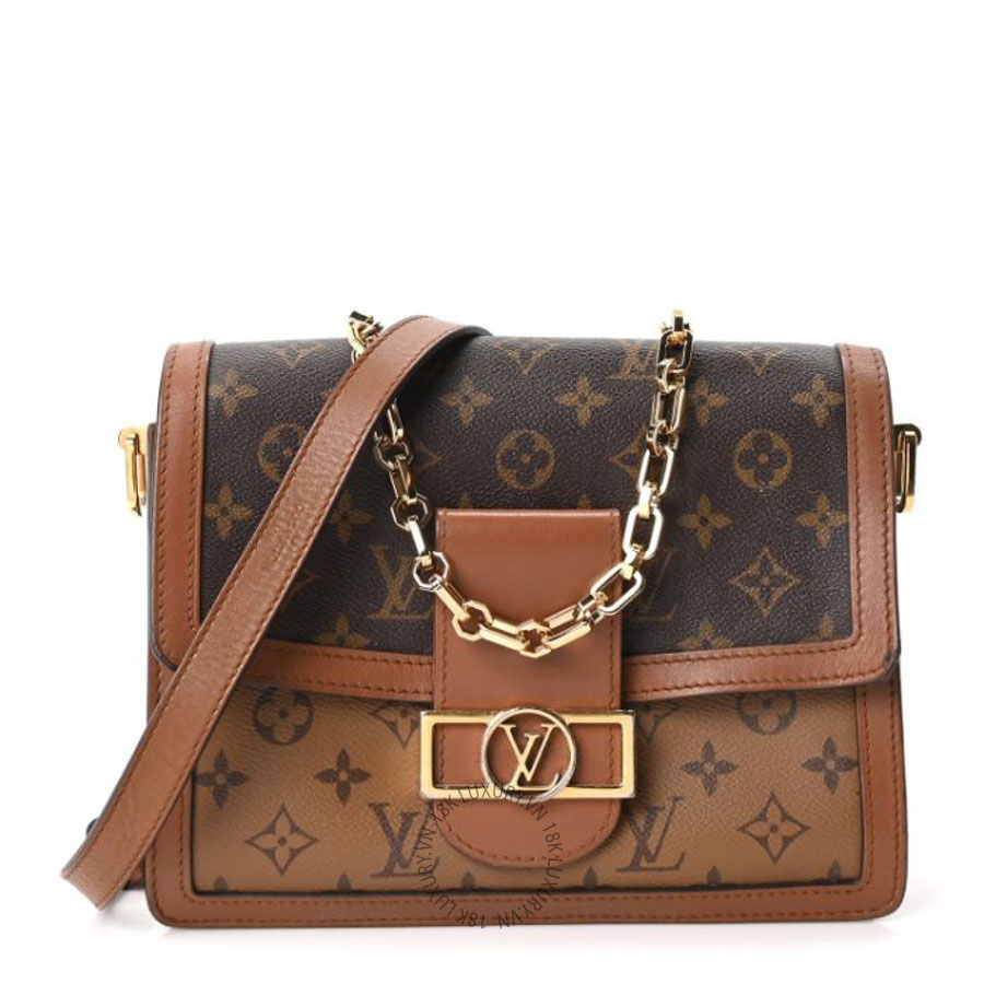 Túi xách đeo chéo Louis Vuitton Reverse Monogram Dauphine MM QWE670