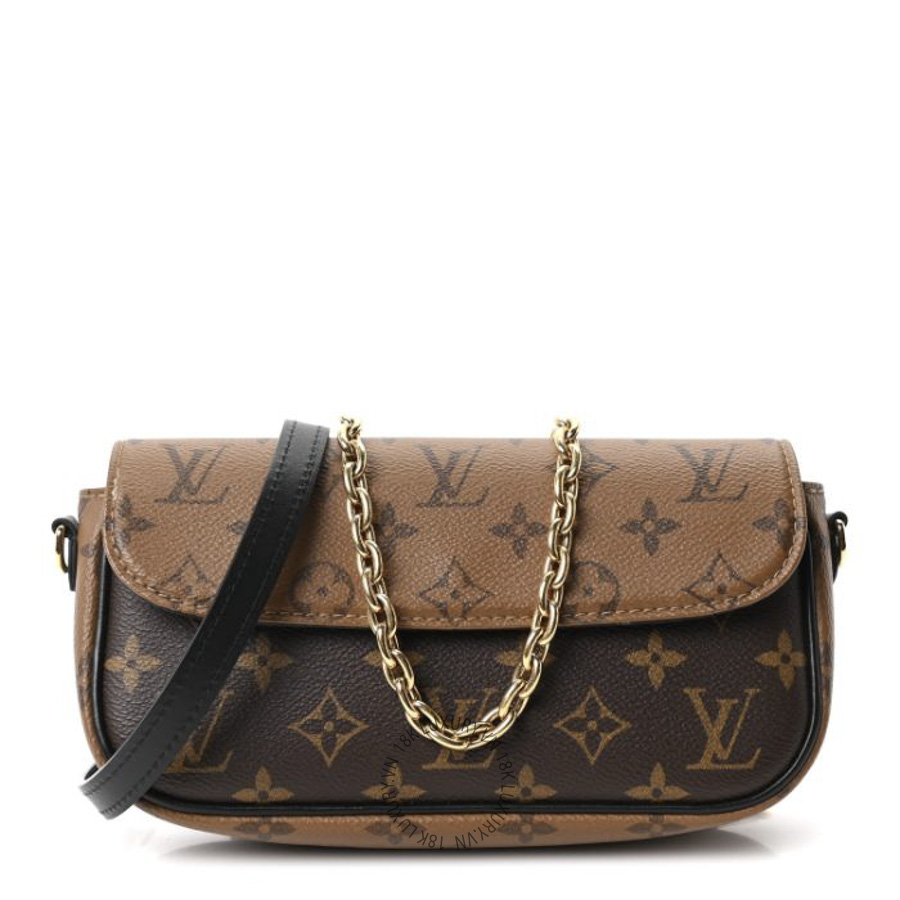 Túi Xách Đeo Chéo Louis Vuitton Reverse Monogram Ivy Wallet On Chain MNGR565