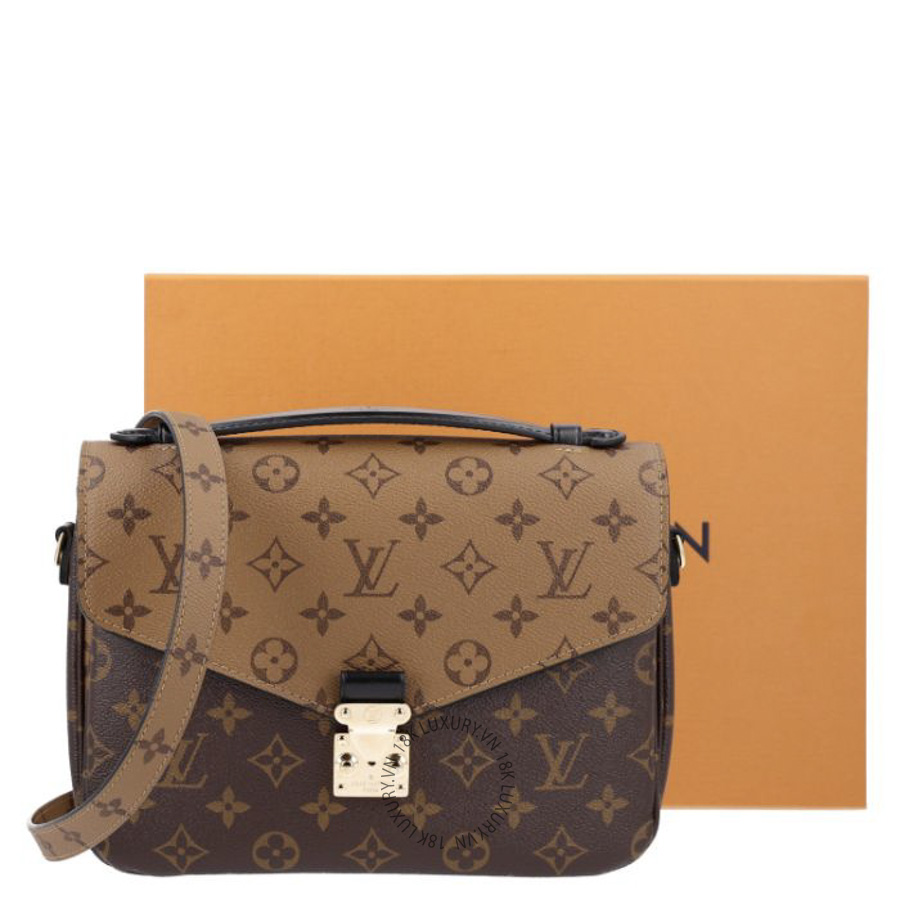 Túi Xách Đeo Chéo Louis Vuitton Reverse Monogram Pochette Metis NSBD678