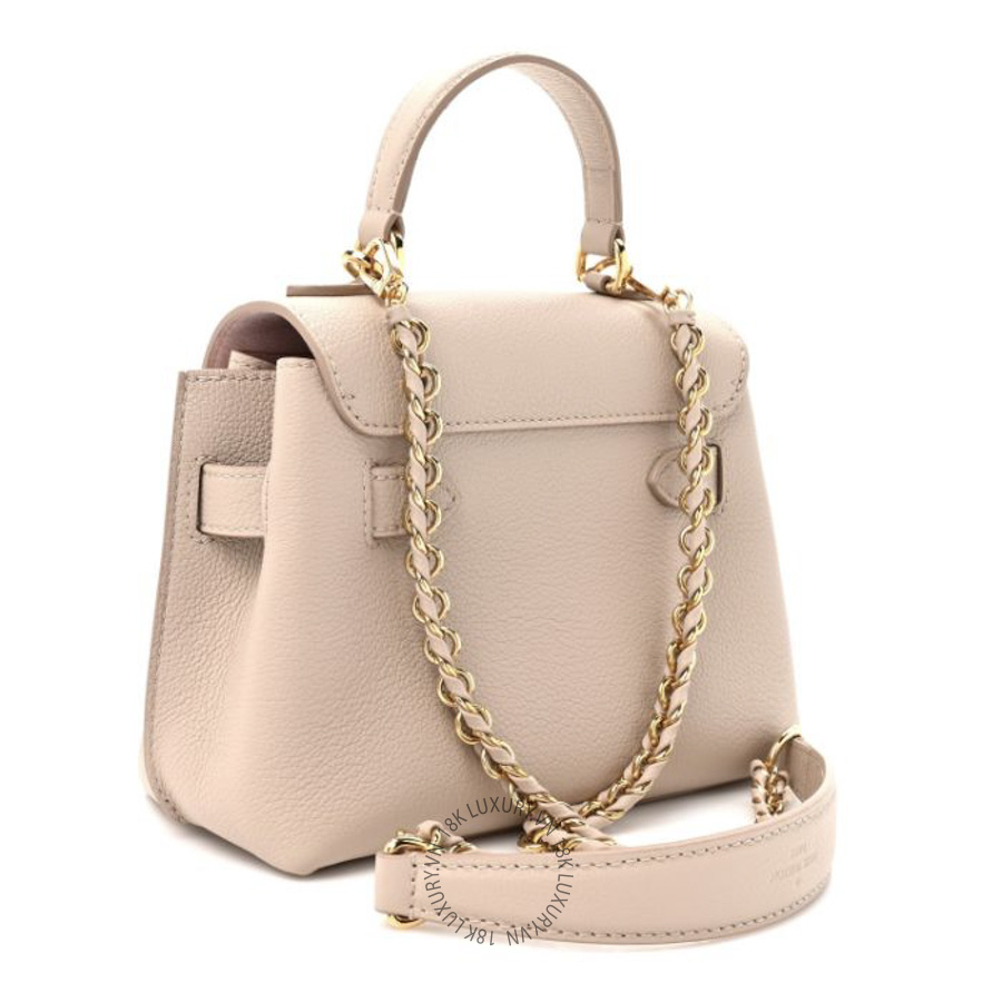 Túi Xách Đeo Chéo Louis Vuitton Soft Calfskin Mini Lockme Ever Greige NSBD215