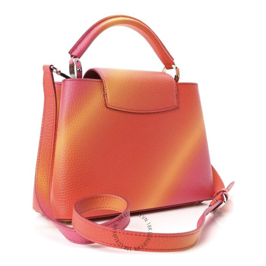Túi Xách Đeo Chéo Louis Vuitton Taurillon Candy Ombre Capucines BB Pink Multicolor MNGR291