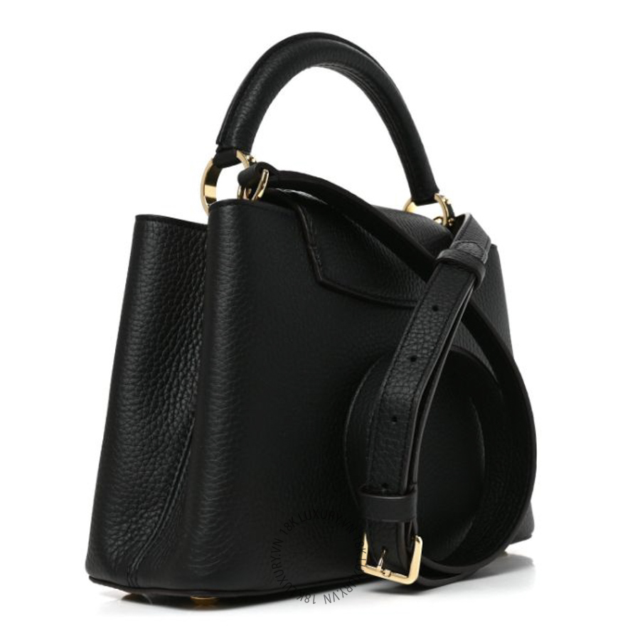 Túi Xách Đeo Chéo Louis Vuitton Taurillon Capucines BB Black MNGR861