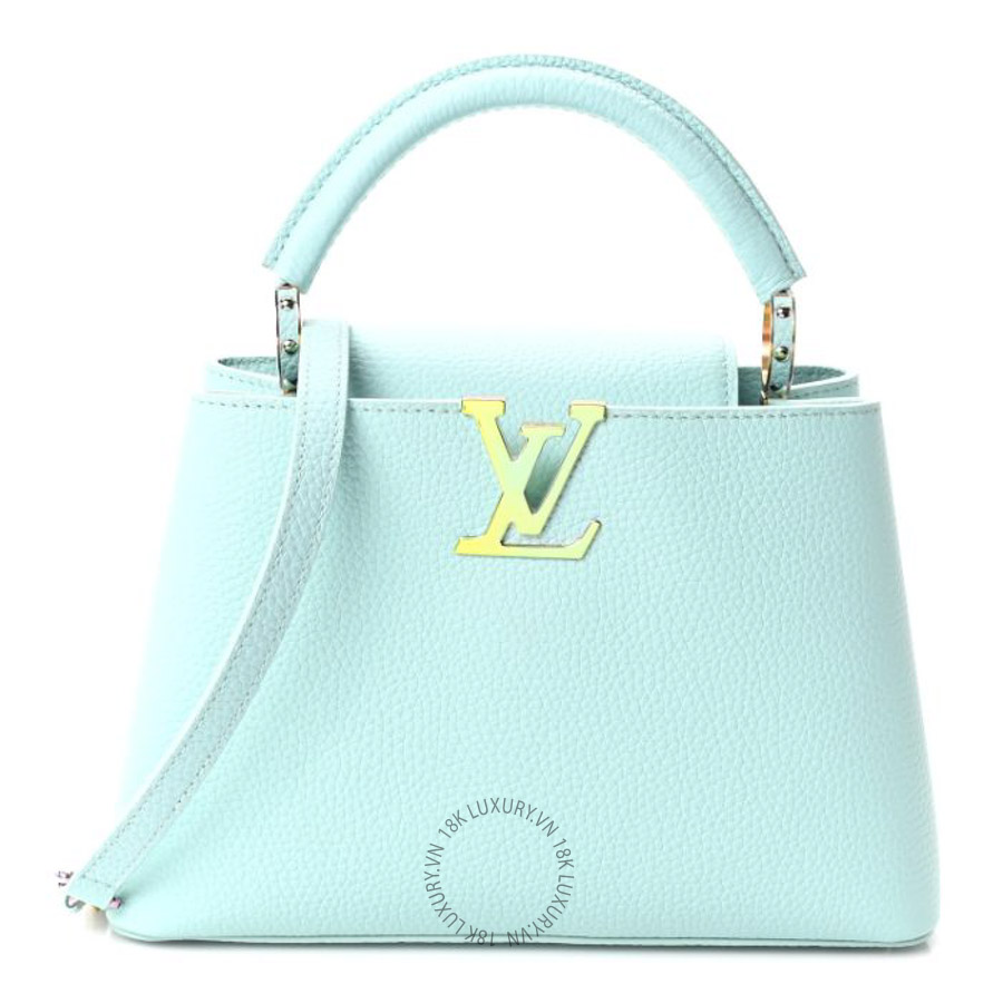 Túi xách đeo chéo Louis Vuitton Taurillon Capucines BB Iridescent Topaz FPNG410