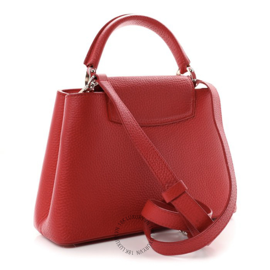 Túi Xách Đeo Chéo Louis Vuitton Taurillon Capucines BB Scarlet Red NSBD842