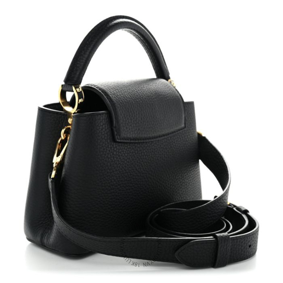 Túi xách đeo chéo Louis Vuitton Taurillon Capucines Mini Black FPNG1310