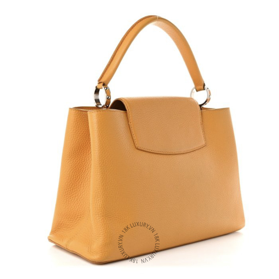 Túi Xách Đeo Chéo Louis Vuitton Taurillon Capucines MM Tournesol NSBD791