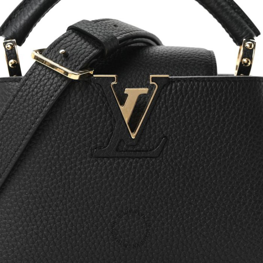 Túi Xách Đeo Chéo Louis Vuitton Taurillon Mini Capucines Black MNGR358 20 Túi Xách Đeo Chéo Louis Vuitton Taurillon Mini Capucines Black MNGR358