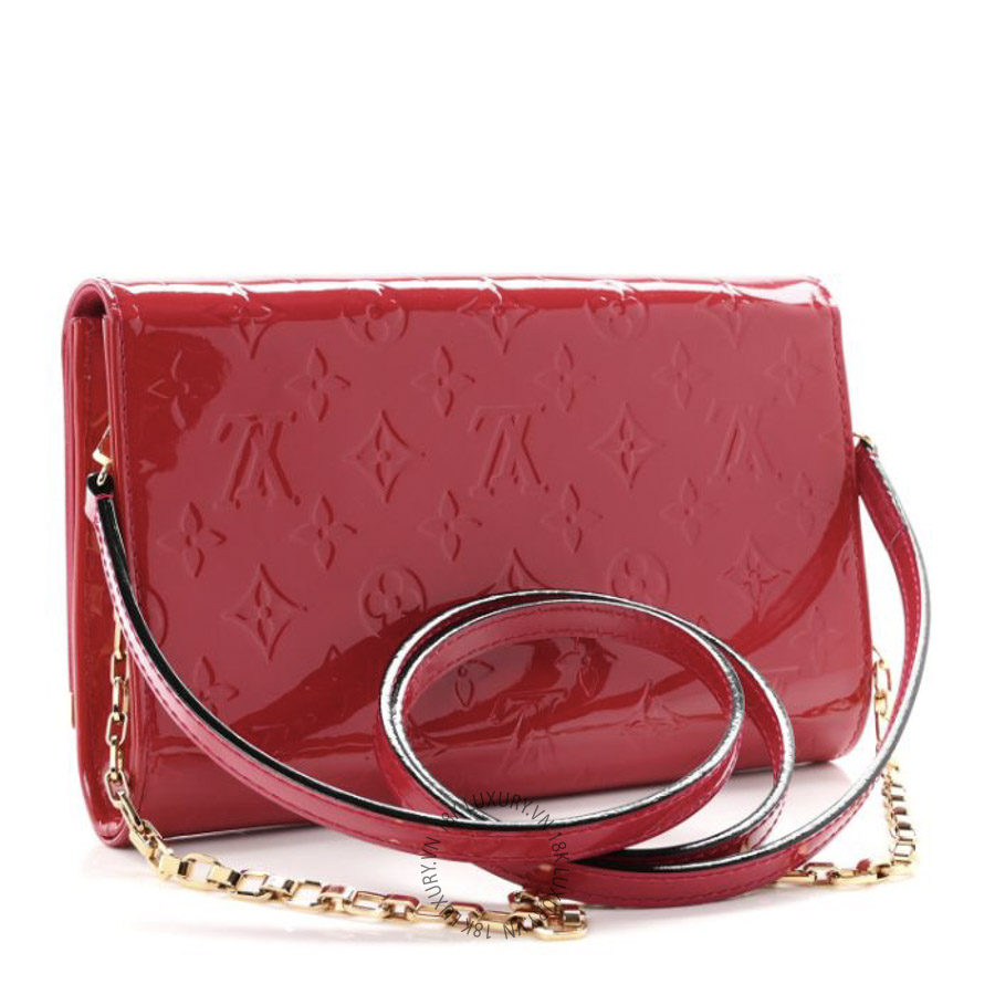Túi Xách Đeo Chéo Louis Vuitton Vernis Ana Clutch Rose Indien MNGR531