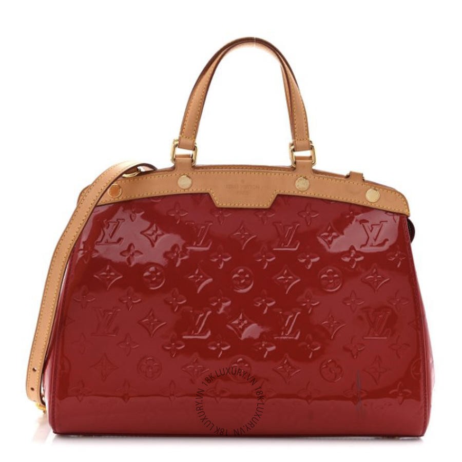 Túi Xách Đeo Chéo Louis Vuitton Vernis Brea MM Rose Indien NSBD774