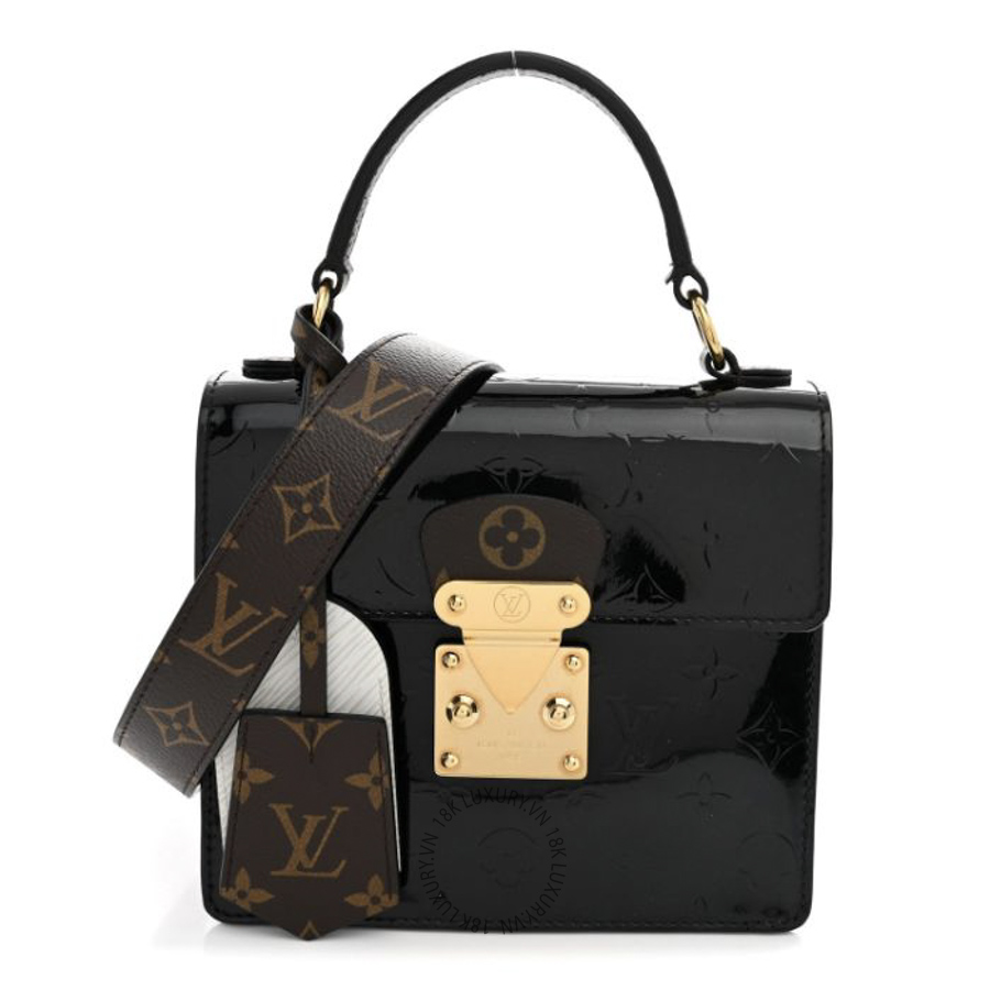 Túi Xách Đeo Chéo Louis Vuitton Vernis Epi Monogram Spring Street Black NSBD776