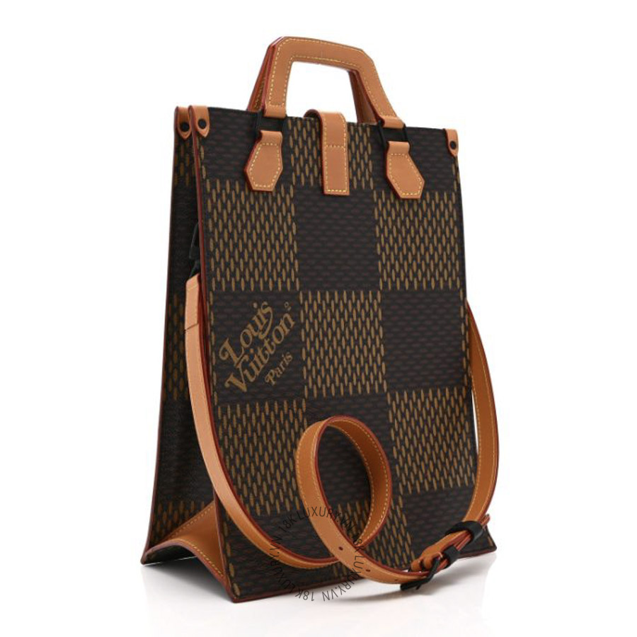 Túi Xách Đeo Chéo Louis Vuitton x NIGO Giant Damier Ebene Monogram Mini Tote NSBD473