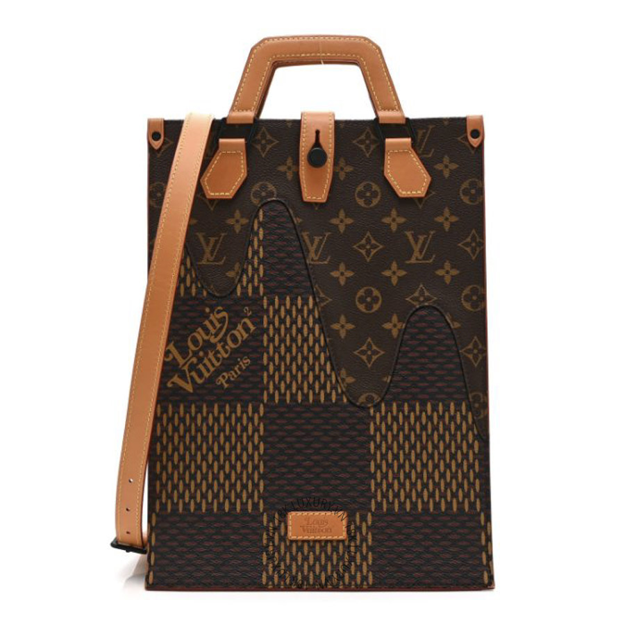 Túi Xách Đeo Chéo Louis Vuitton x NIGO Giant Damier Ebene Monogram Mini Tote NSBD473