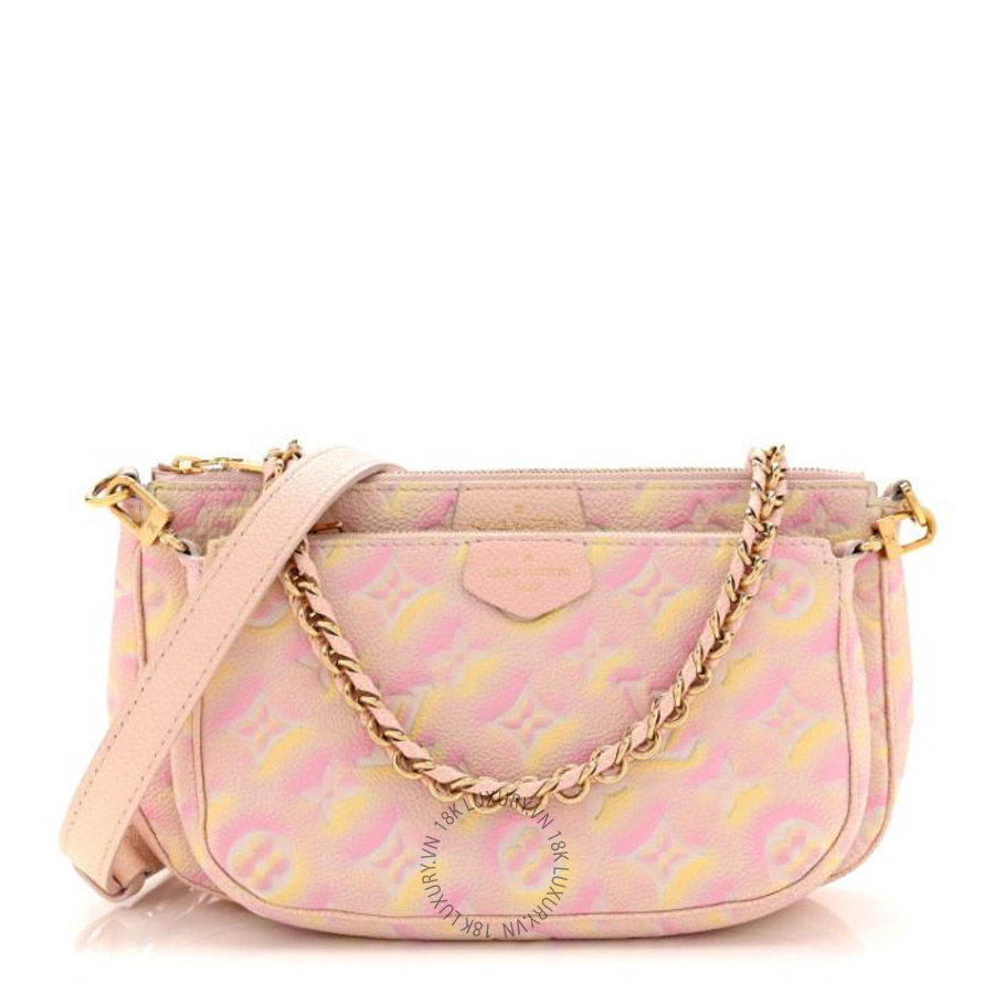 Túi xách đeo chéo LV Empreinte Monogram Summer Stardust Multi Pochette Accessories Pink FPNG1487