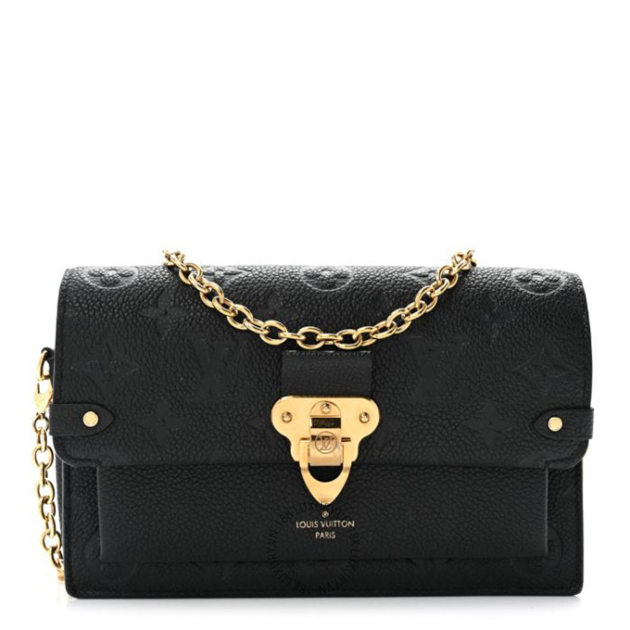 Túi xách đeo chéo LV Empreinte Vavin Chain Wallet Black FPNG1554