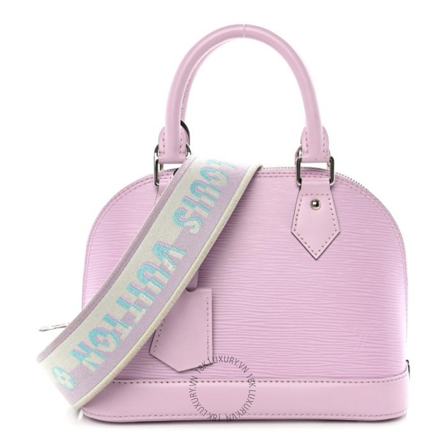 Túi xách đeo chéo LV Epi Jacquard Alma BB Light Pink FPNG569