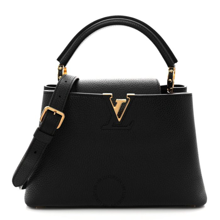 Túi Xách Đeo Chéo LV Taurillon Capucines BB Black QWE1783