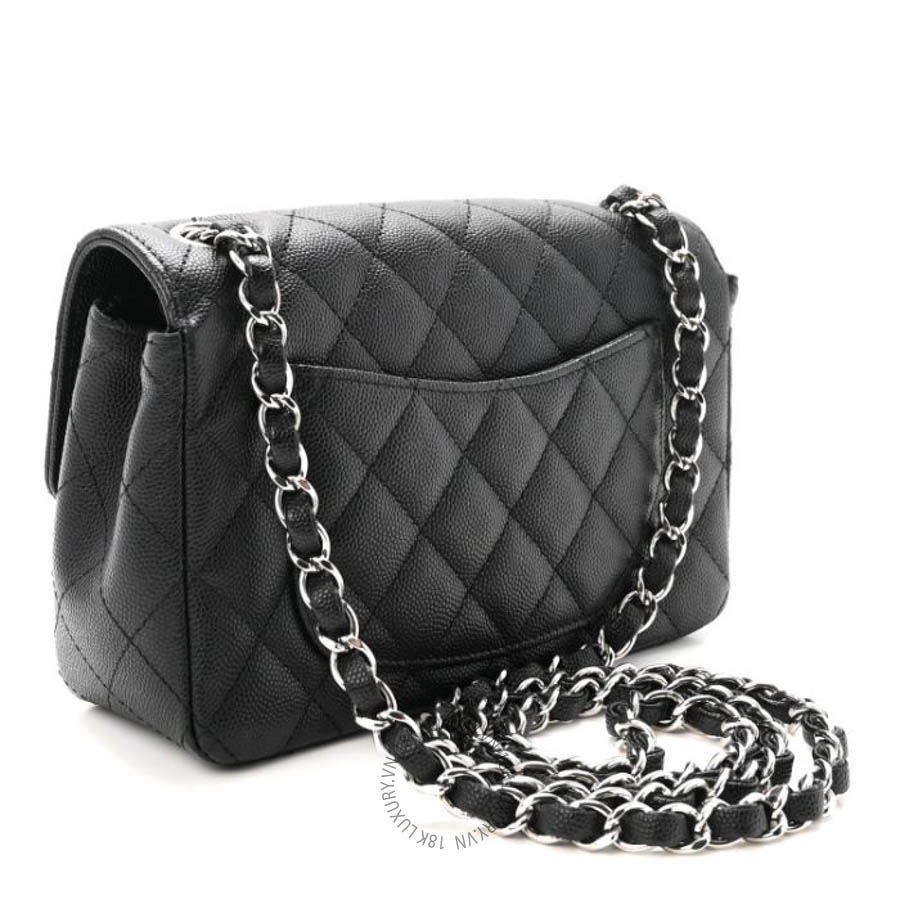 Túi Xách Đeo Chéo Mini Chanel Caviar Quilted Mini Rectangular Flap Black CVB393