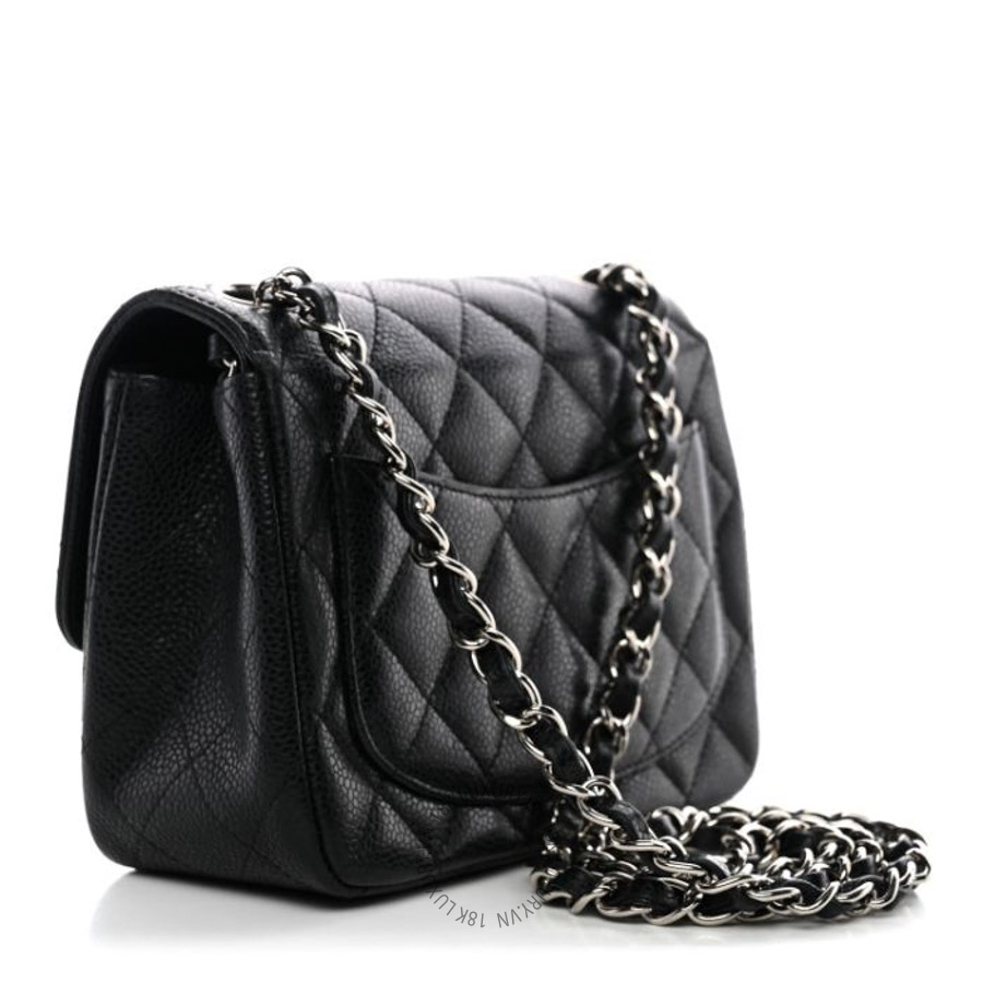 Túi Xách Đeo Chéo Mini Chanel Caviar Quilted Mini Square Flap Black CVB739